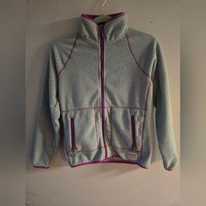 Burton Heather Gray and Magenta Fleece Jacket